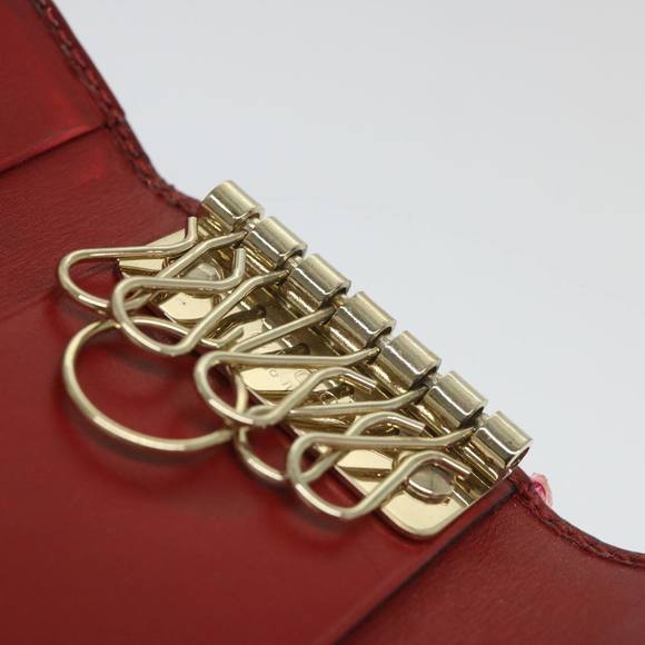 GUCCI GG Canvas Key Case Red 203551 Auth am5144 - Picture 16 of 16